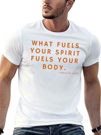 Camiseta Motivacional Negra - Lo que alimenta tu espíritu
