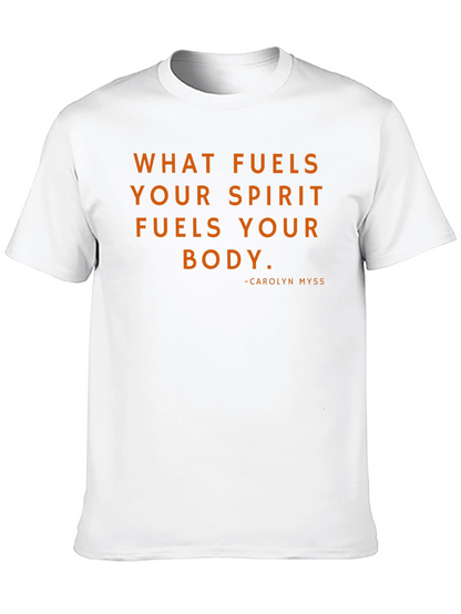 Camiseta Motivacional Negra - Lo que alimenta tu espíritu