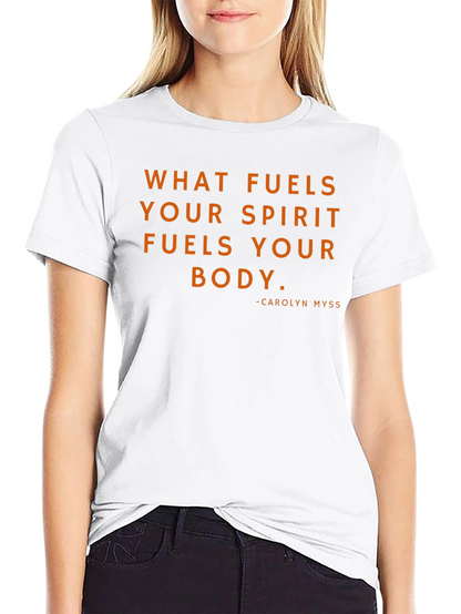 Camiseta Motivacional Negra - Lo que alimenta tu espíritu