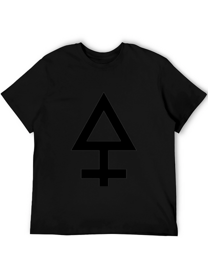 Camiseta Negra con Símbolo Alquímico para Hombre