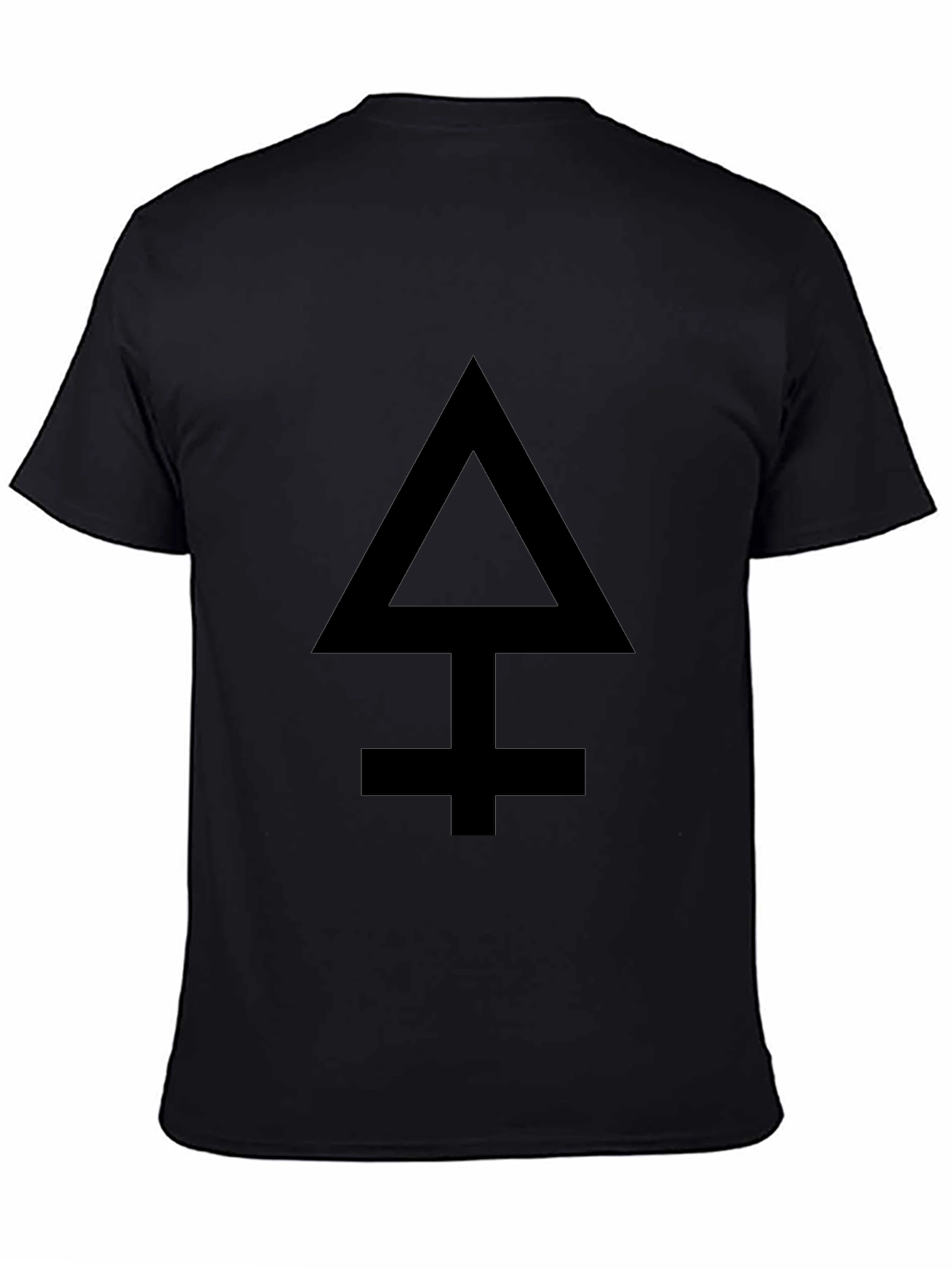Camiseta Negra con Símbolo Alquímico para Hombre