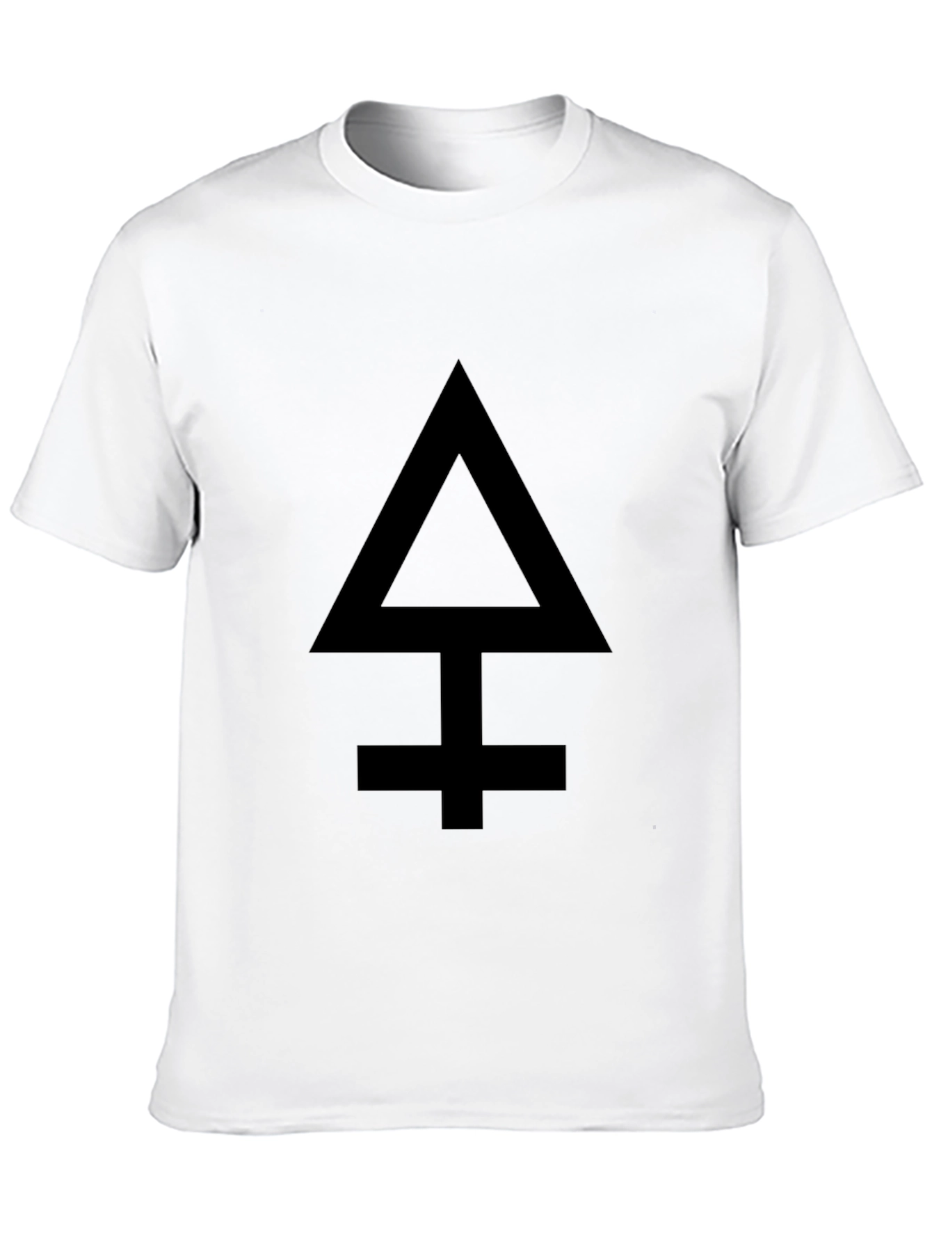 Camiseta Negra con Símbolo Alquímico para Hombre