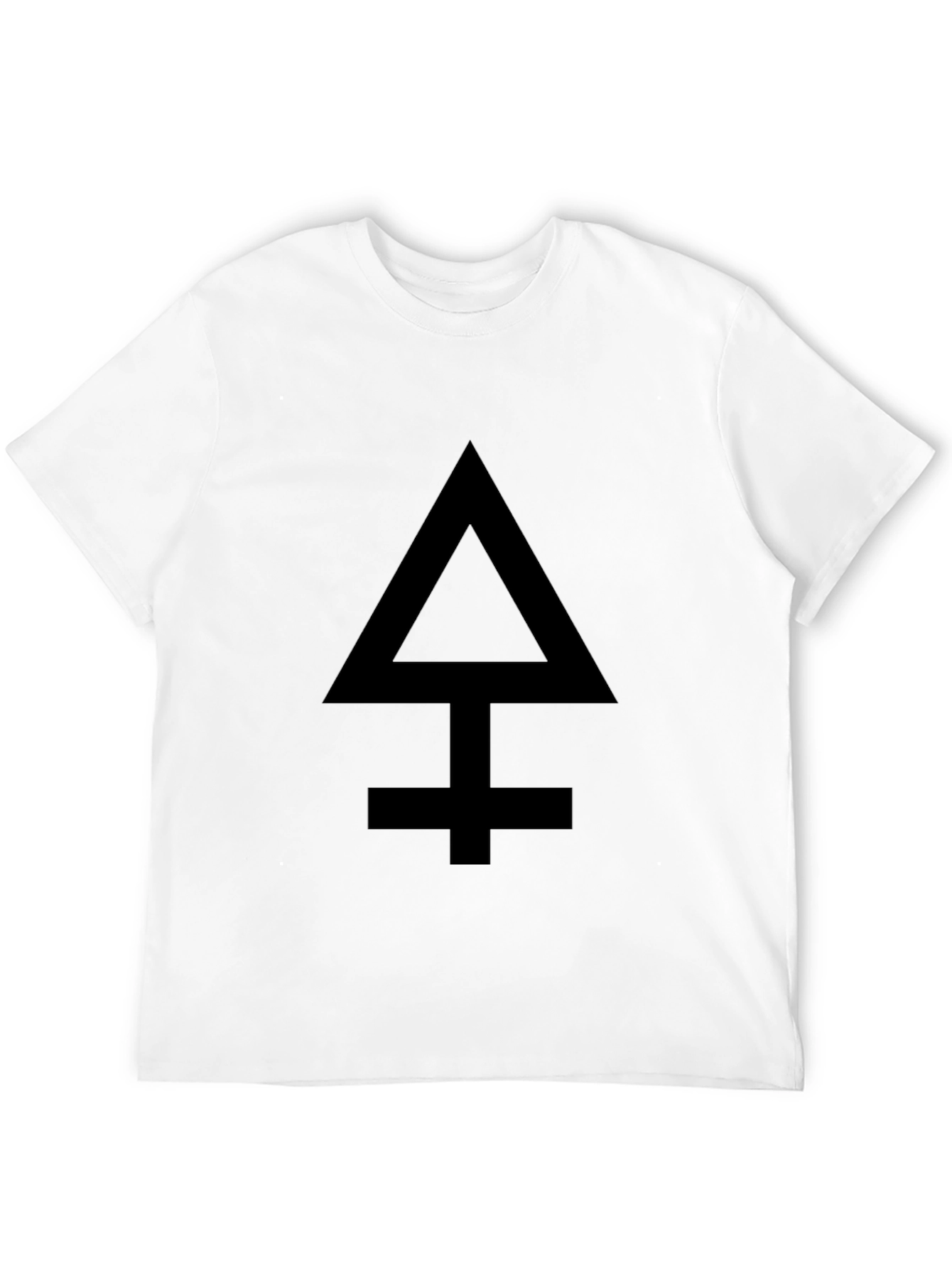 Camiseta Negra con Símbolo Alquímico para Hombre
