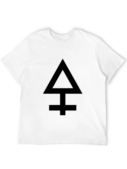 Camiseta Negra con Símbolo Alquímico para Hombre