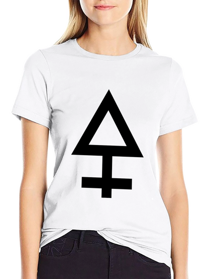 Camiseta Negra con Símbolo Alquímico para Hombre
