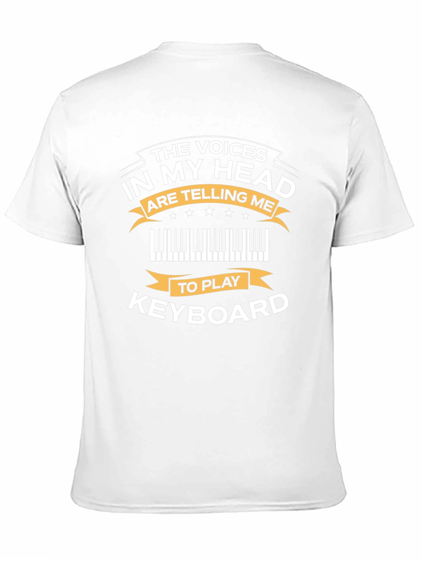 Camiseta Negra con Diseño de Teclado