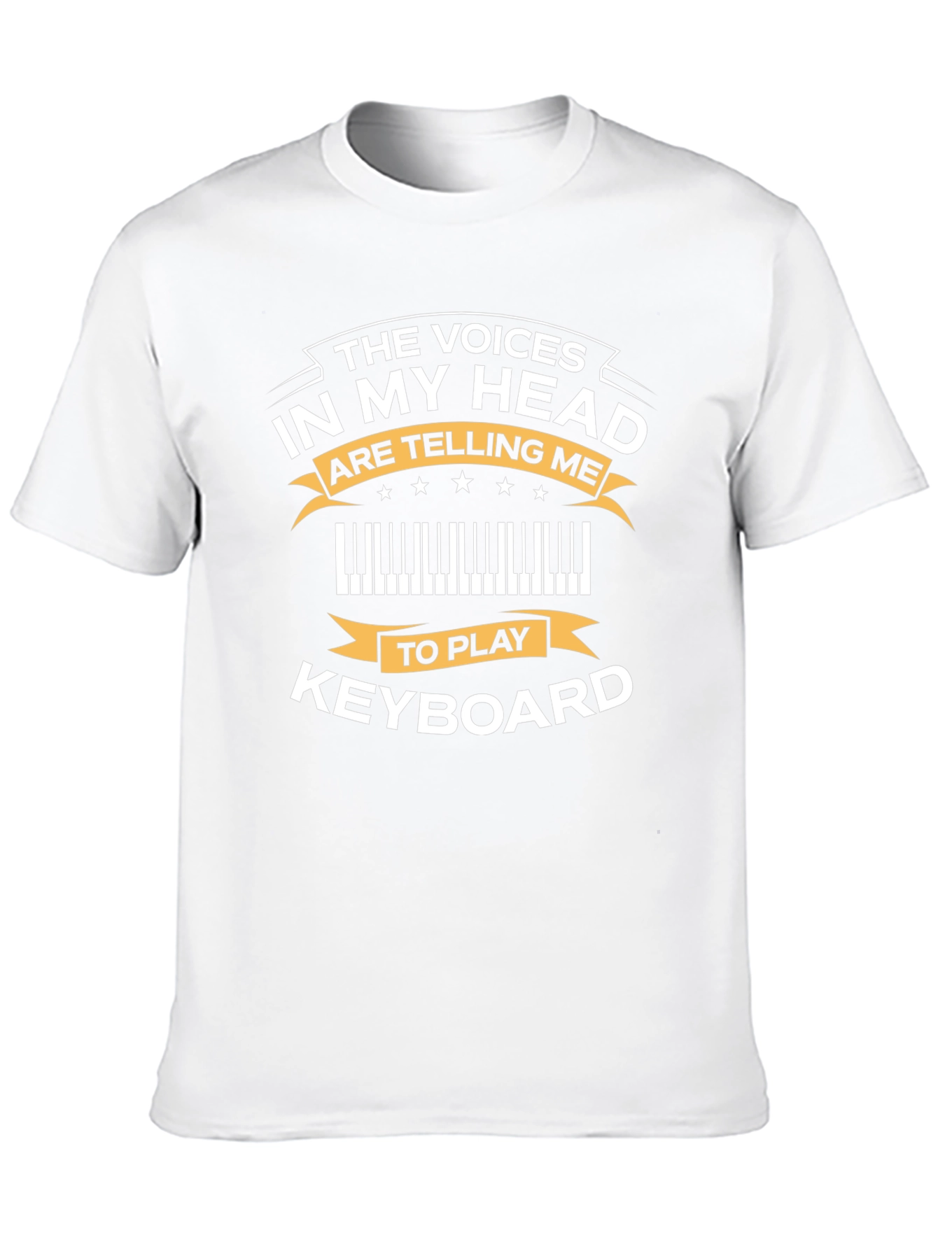 Camiseta Negra con Diseño de Teclado