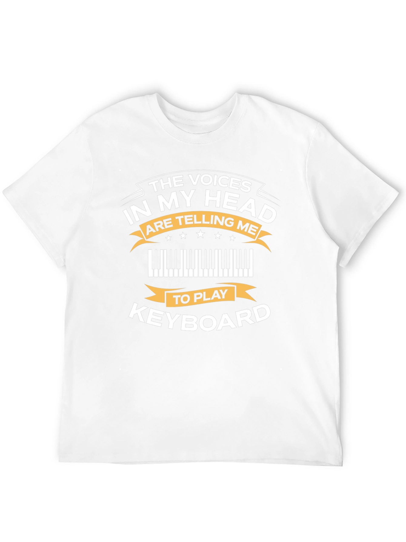 Camiseta Negra con Diseño de Teclado