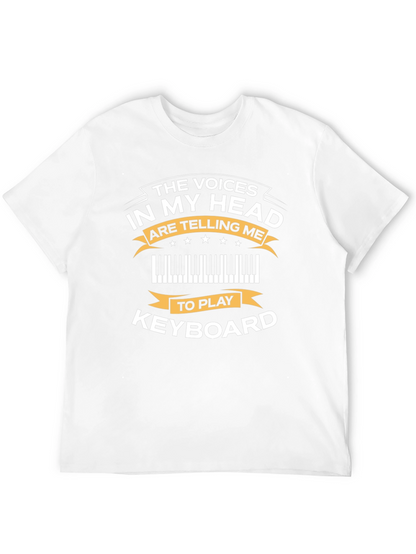 Camiseta Negra con Diseño de Teclado
