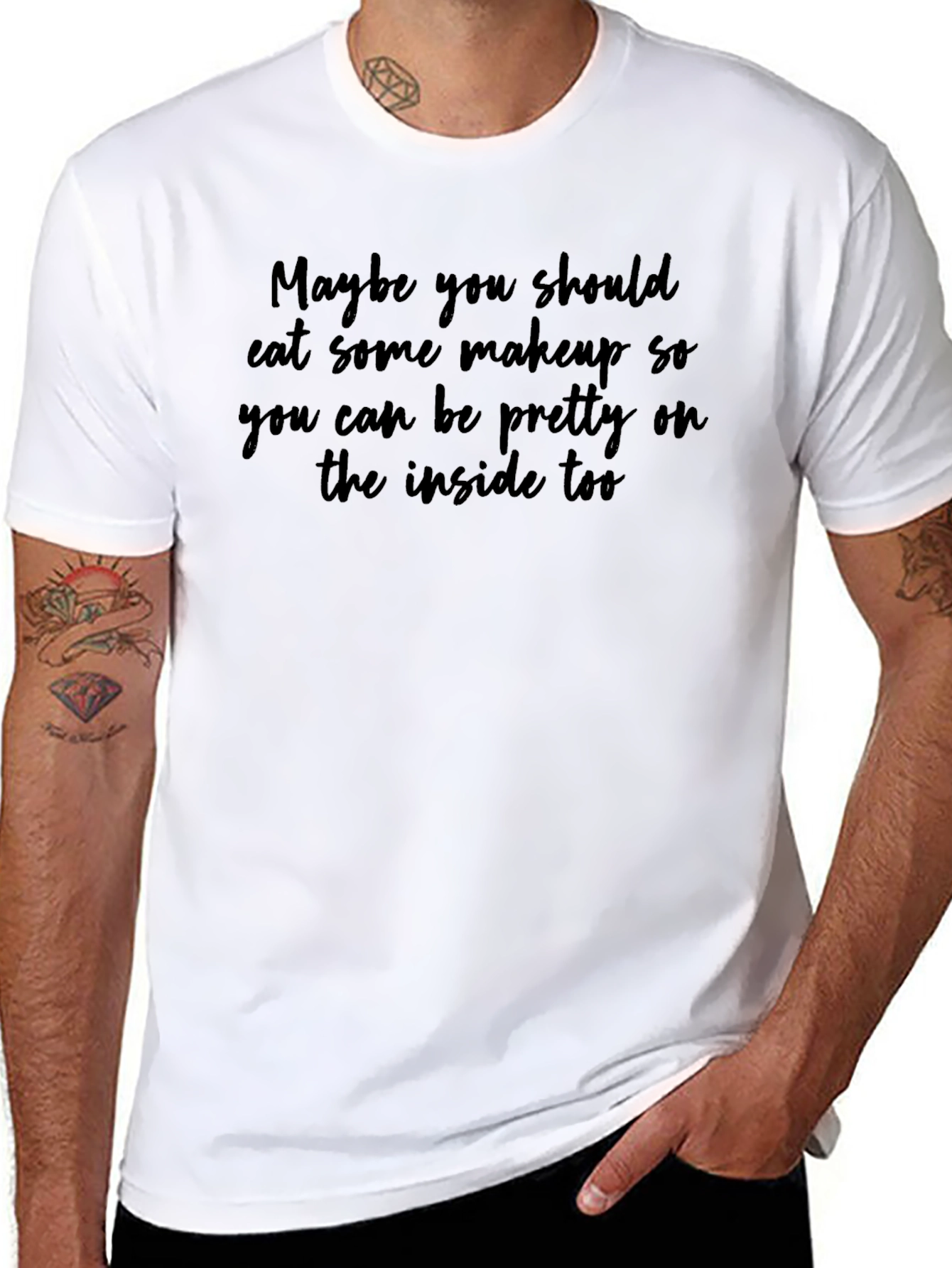 Camiseta Negra con Frase Humorística