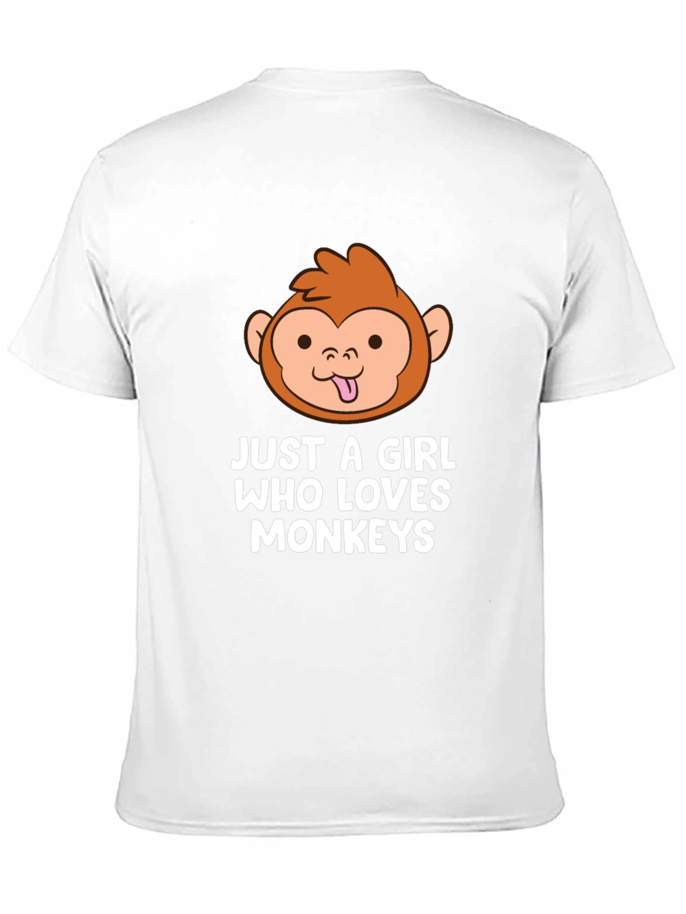 Camiseta Negra Just A Girl Who Loves Monkeys