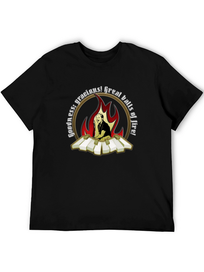 Camiseta Negra con Diseño de Jerry Lee Lewis