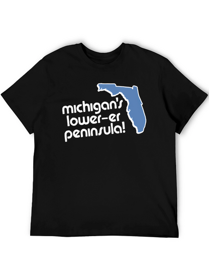 Camiseta Negra Humor Florida Michigan