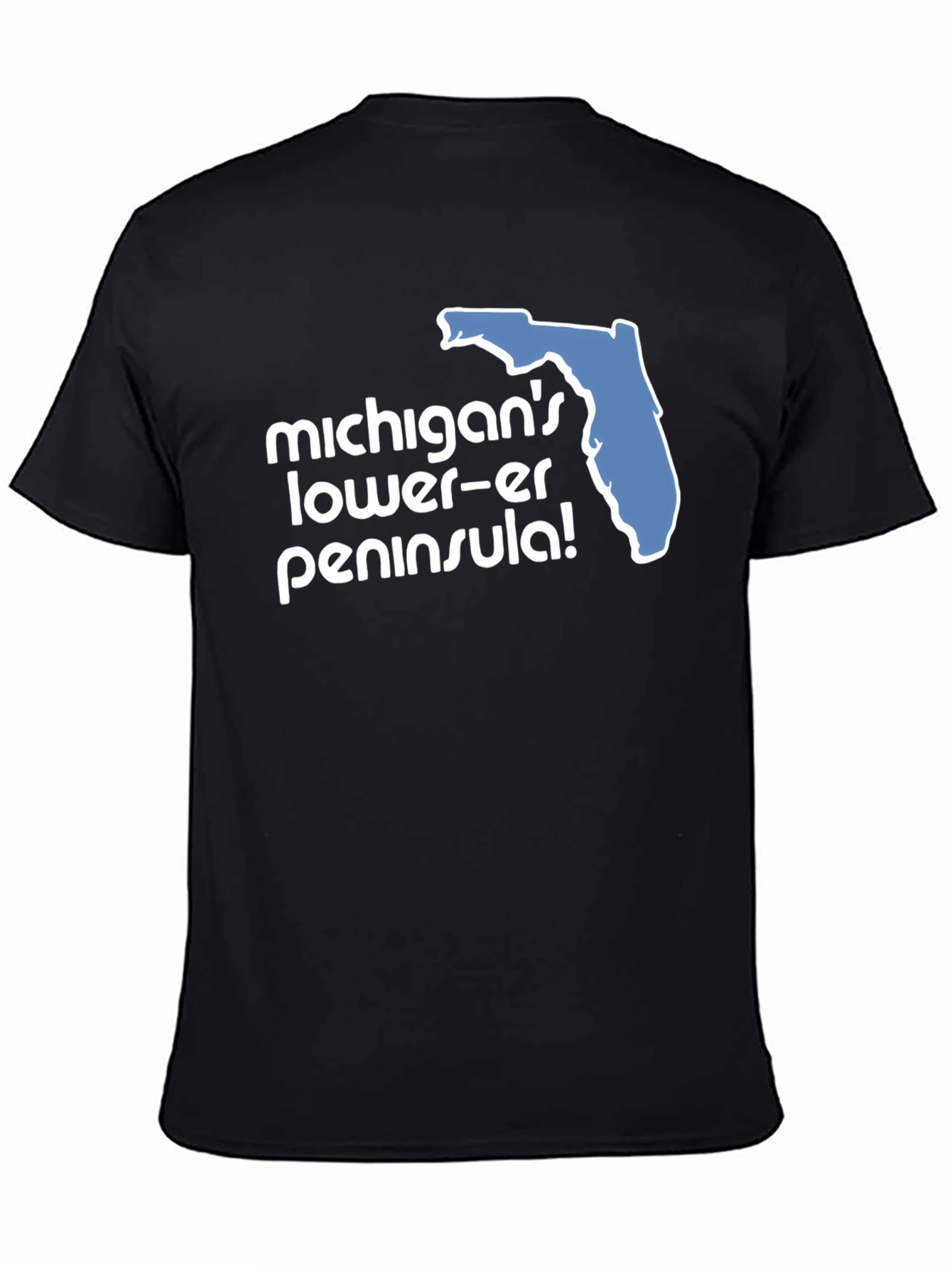 Camiseta Negra Humor Florida Michigan