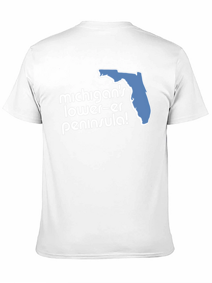 Camiseta Negra Humor Florida Michigan