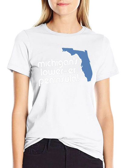 Camiseta Negra Humor Florida Michigan
