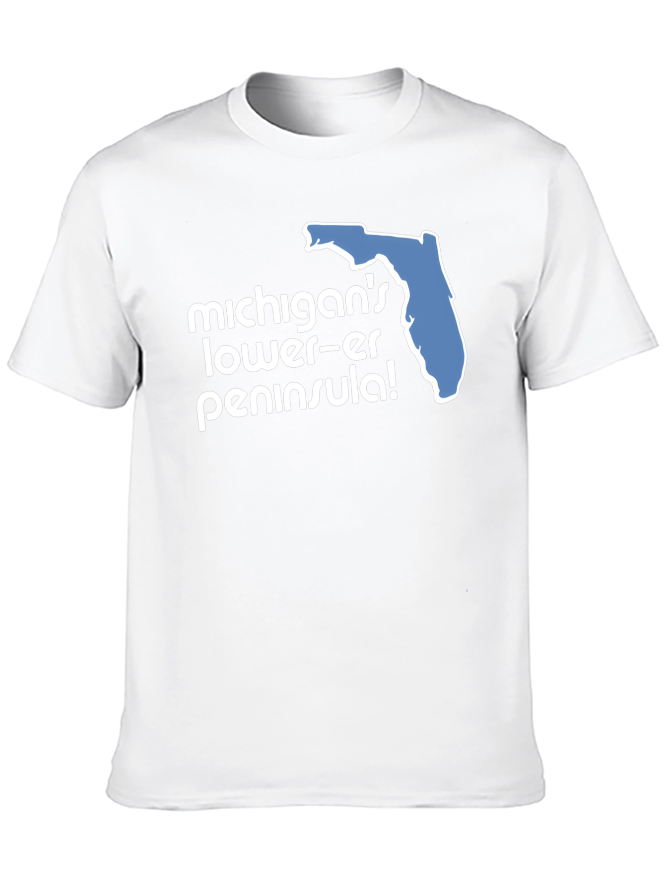 Camiseta Negra Humor Florida Michigan