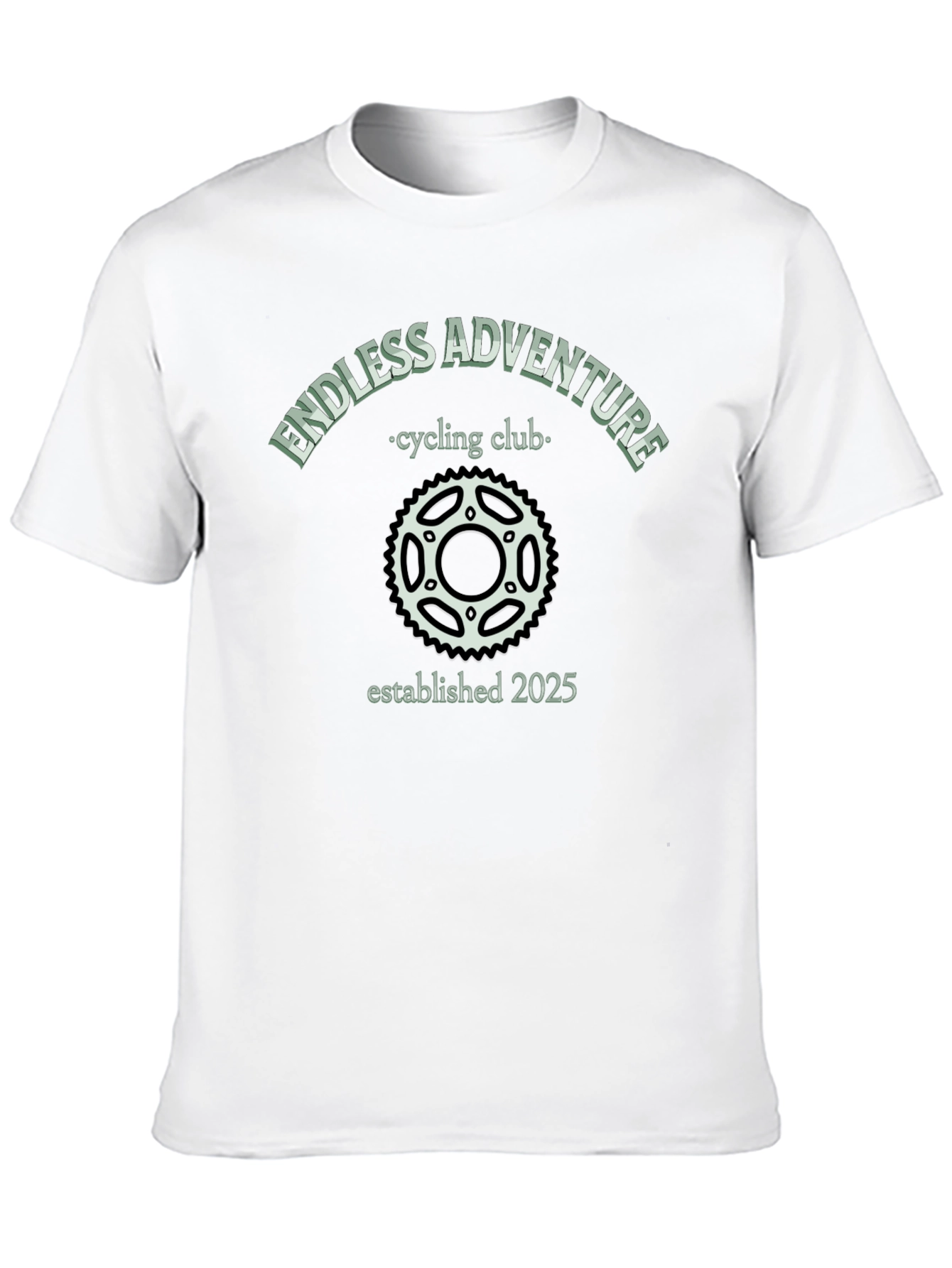 Camiseta Negra Endless Adventure Cycling Club