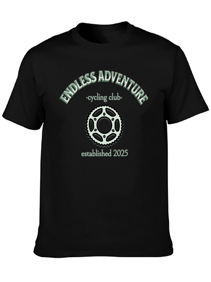 Camiseta Negra Endless Adventure Cycling Club