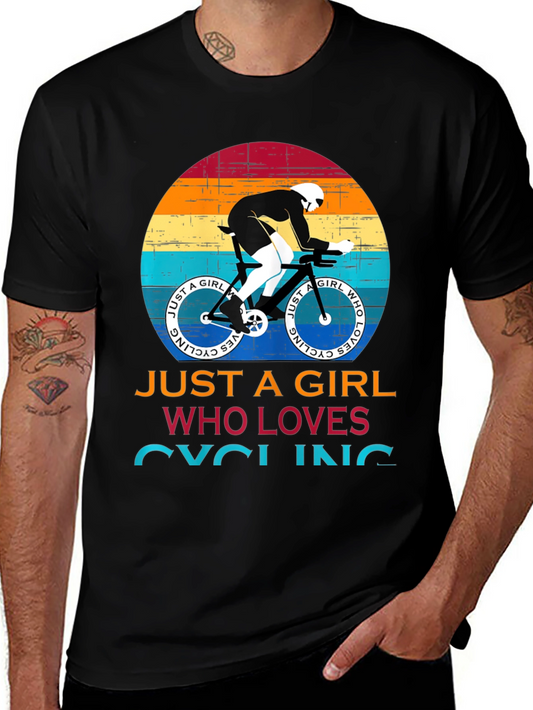 Camiseta Ciclismo Mujer - Solo una Chica que Ama el Ciclismo