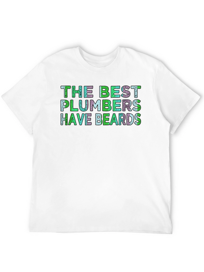 Camiseta Negra: Los Mejores Fontaneros Tienen Barba