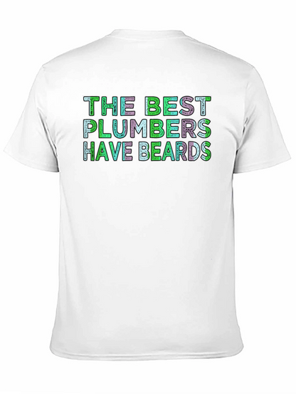 Camiseta Negra: Los Mejores Fontaneros Tienen Barba