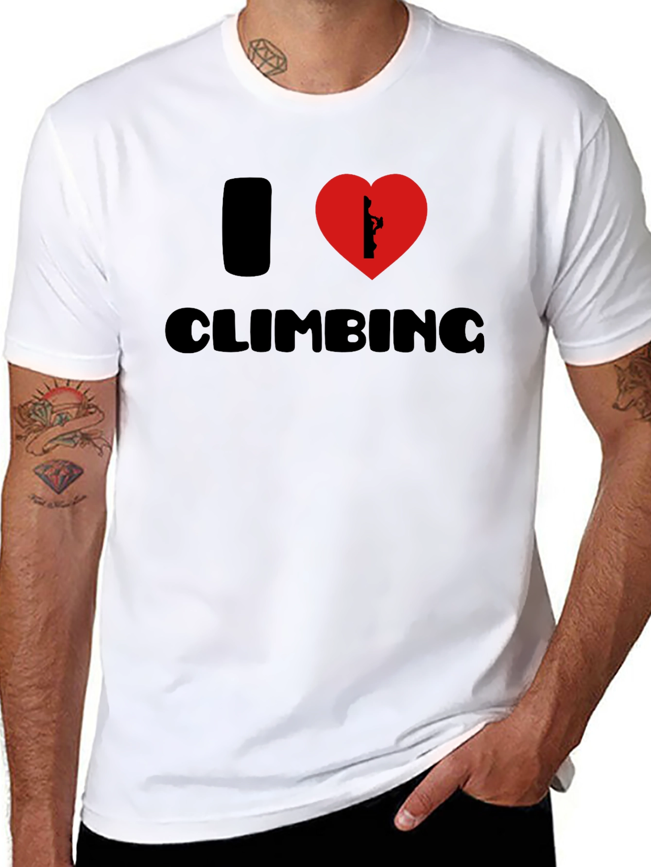 Camiseta Negra Amo la Escalada
