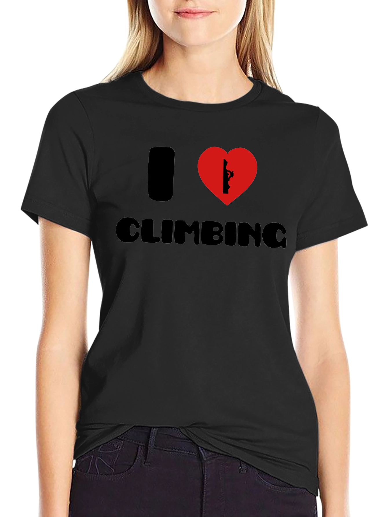 Camiseta Negra Amo la Escalada