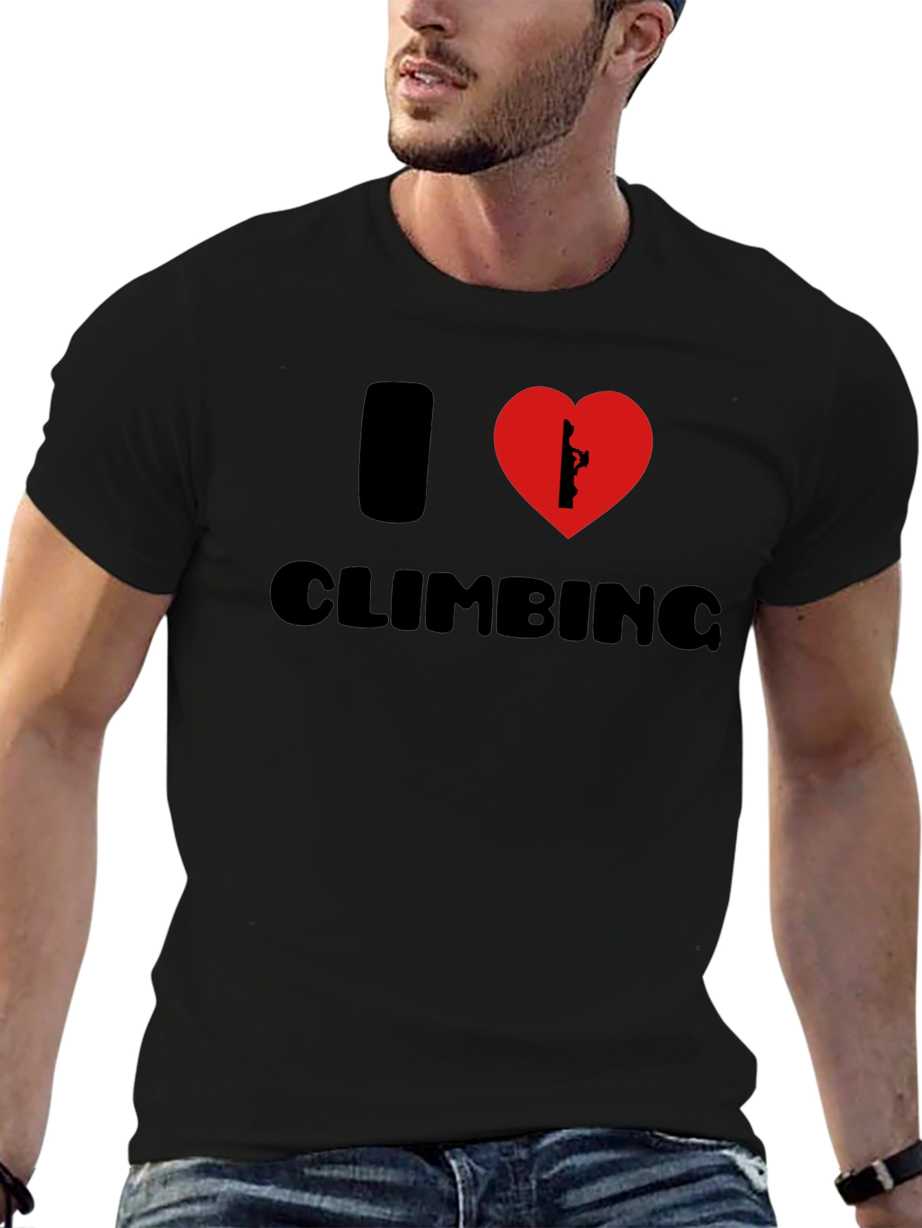 Camiseta Negra Amo la Escalada