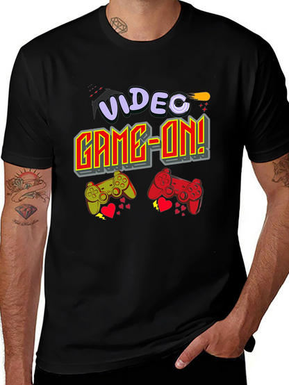 Camiseta Negra Videojuegos Game-On!