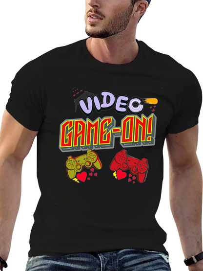 Camiseta Negra Videojuegos Game-On!
