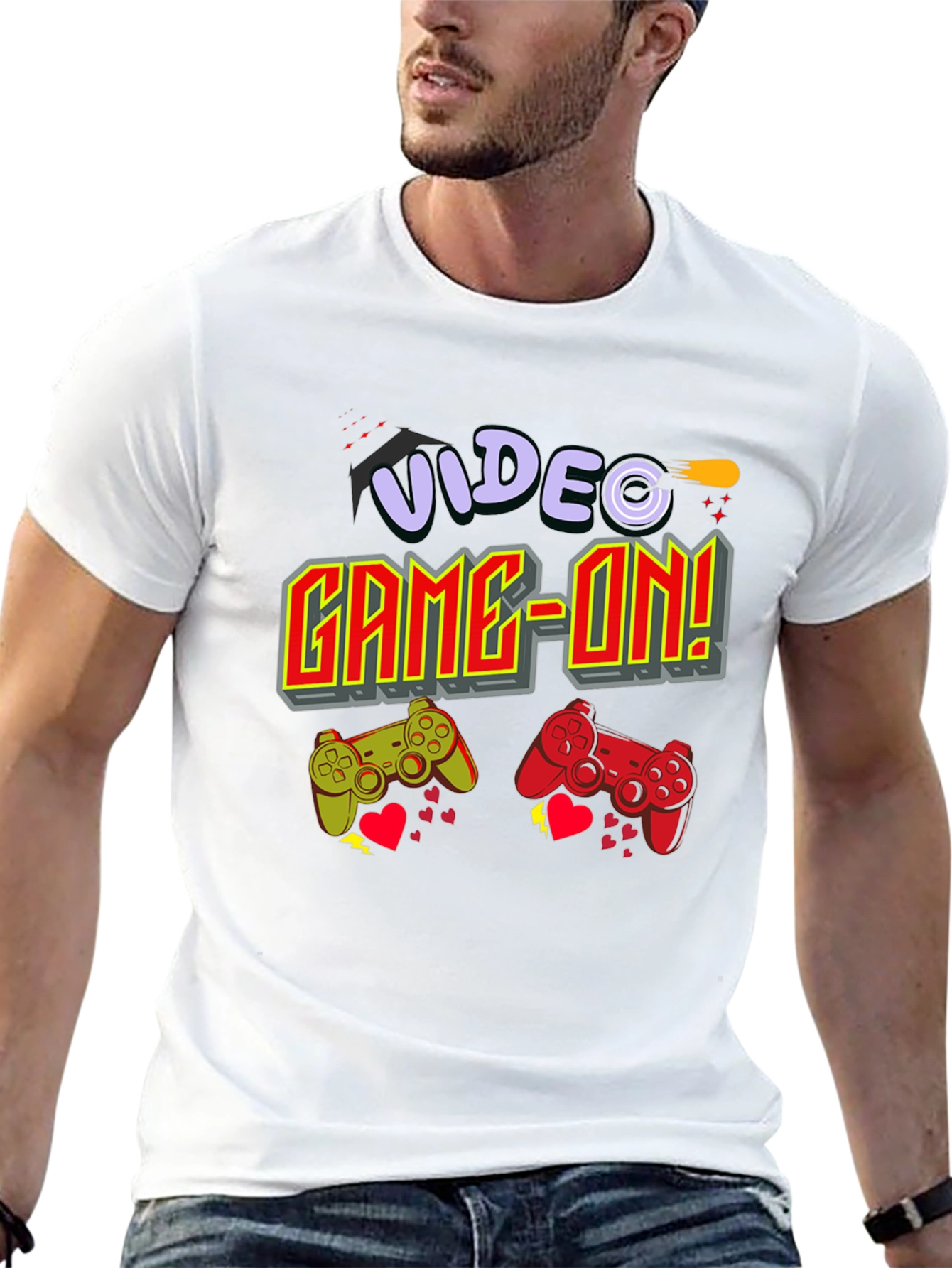 Camiseta Negra Videojuegos Game-On!