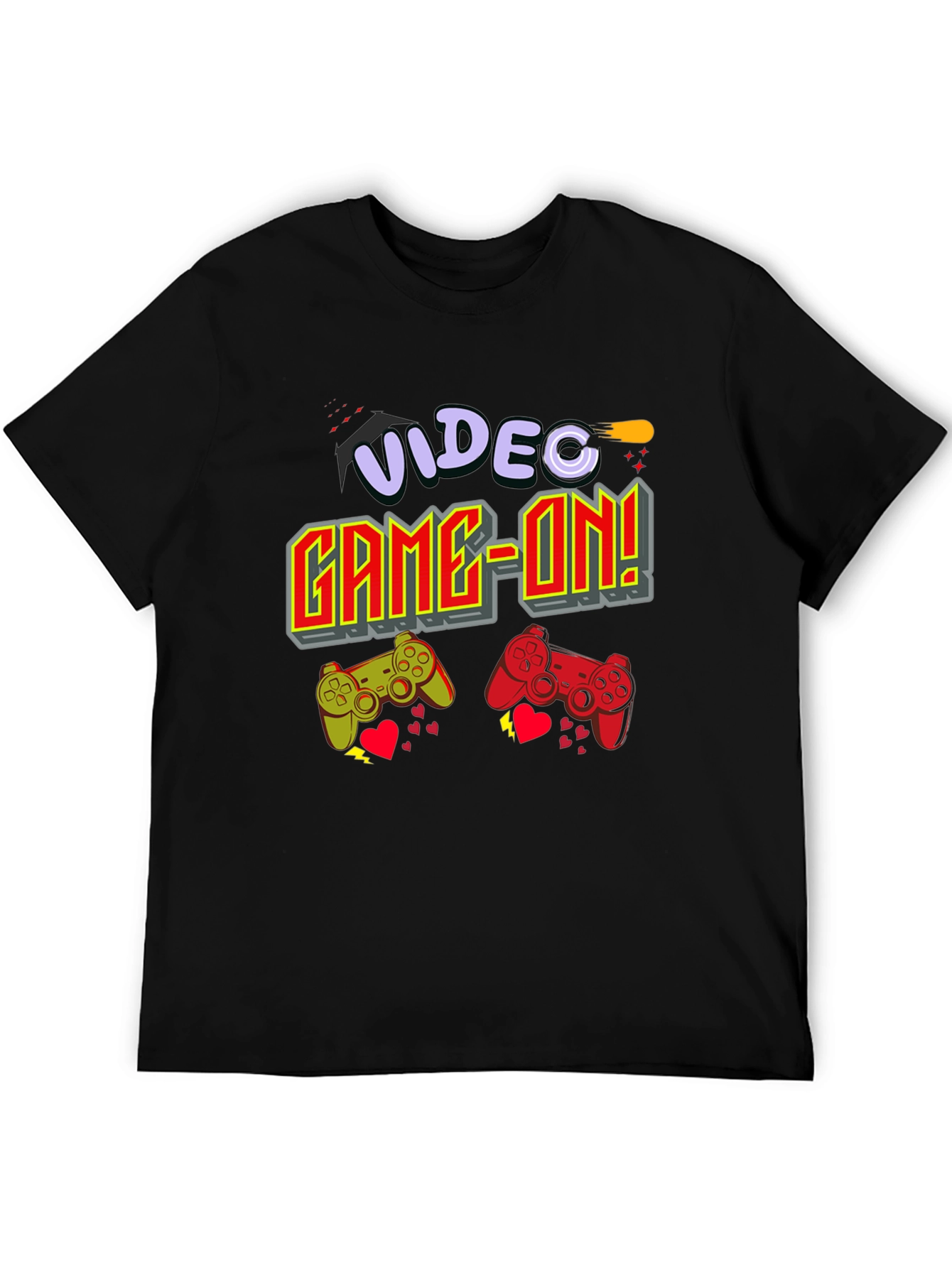 Camiseta Negra Videojuegos Game-On!