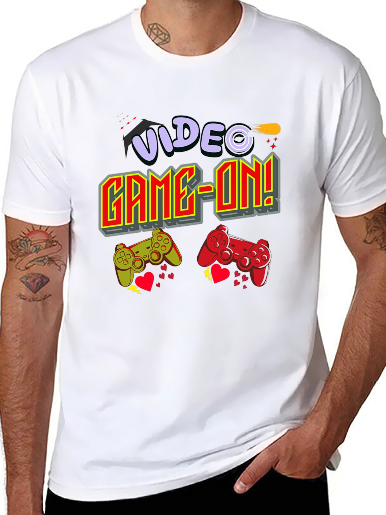 Camiseta Negra Videojuegos Game-On!