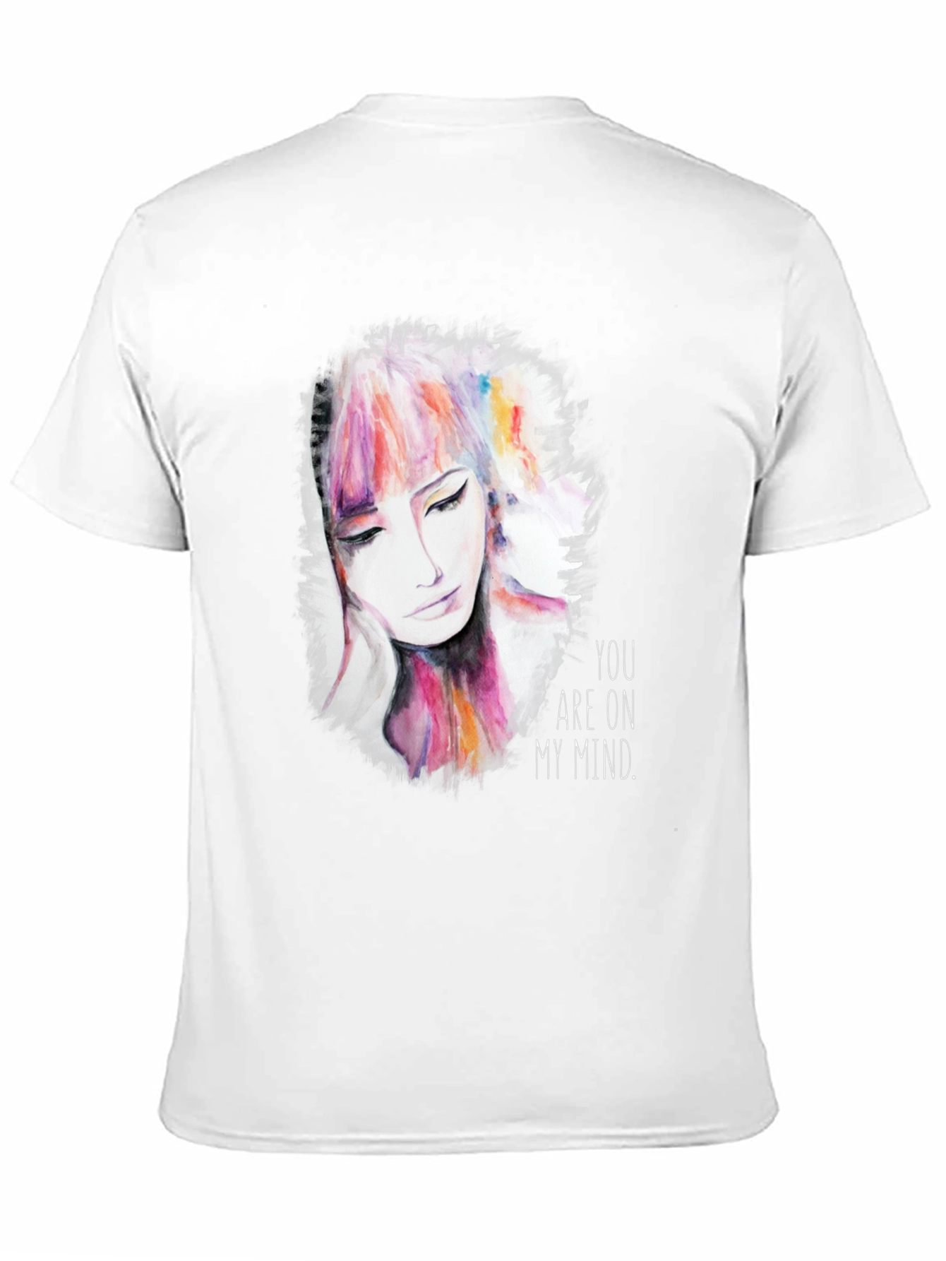 Camiseta Negra con Diseño de Rostro Abstracto