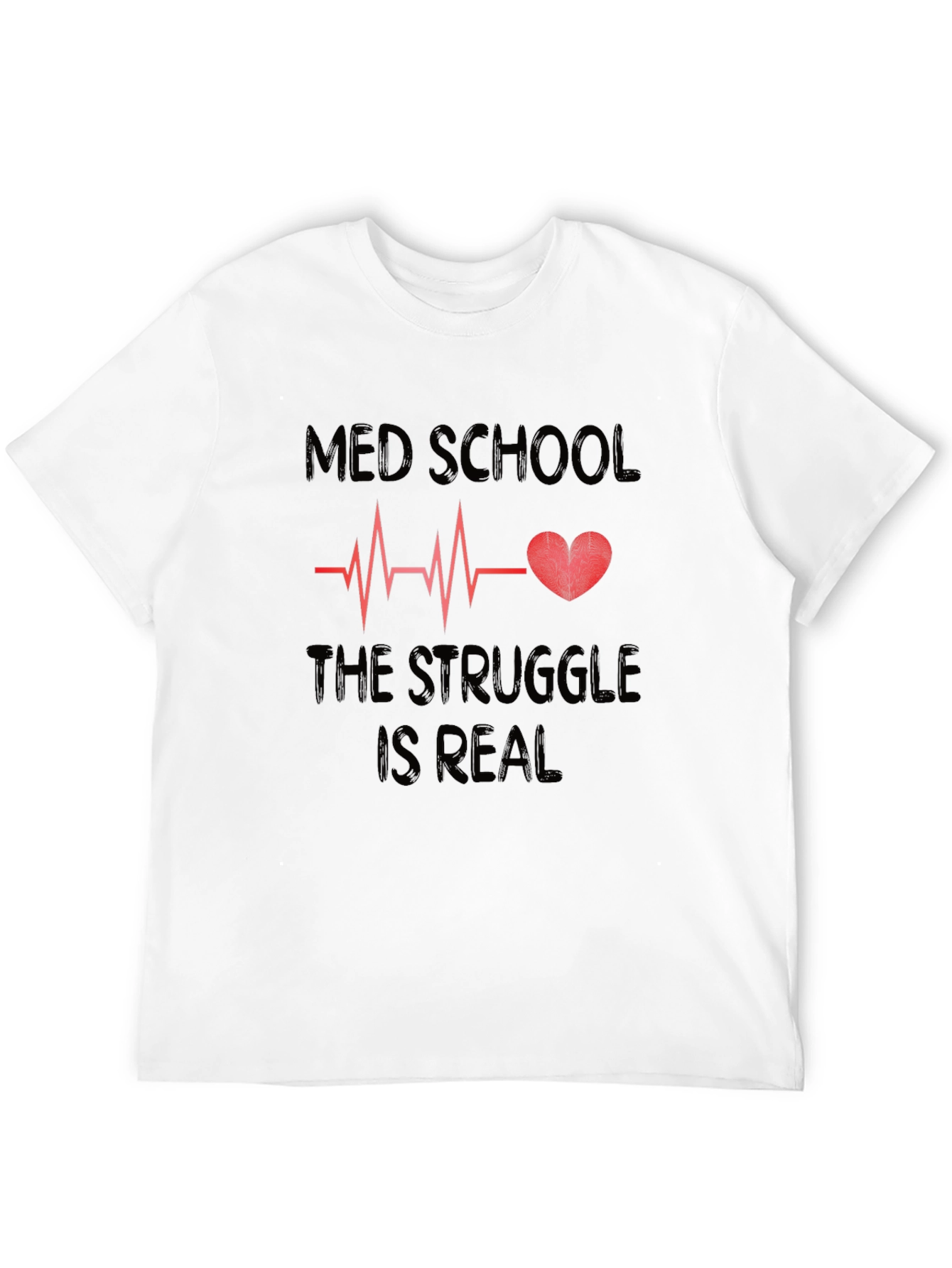 Camiseta Negra Med School Struggle is Real