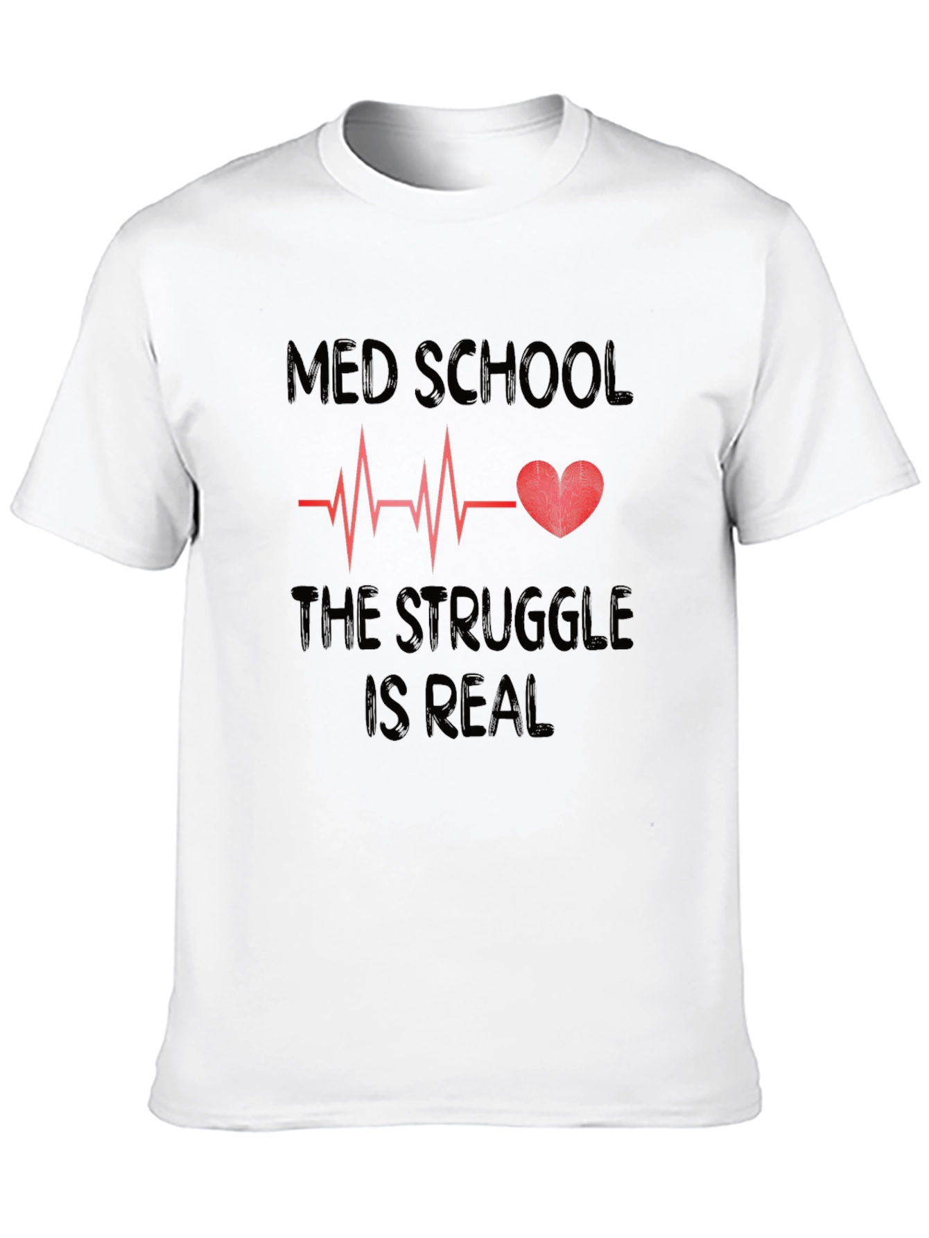 Camiseta Negra Med School Struggle is Real