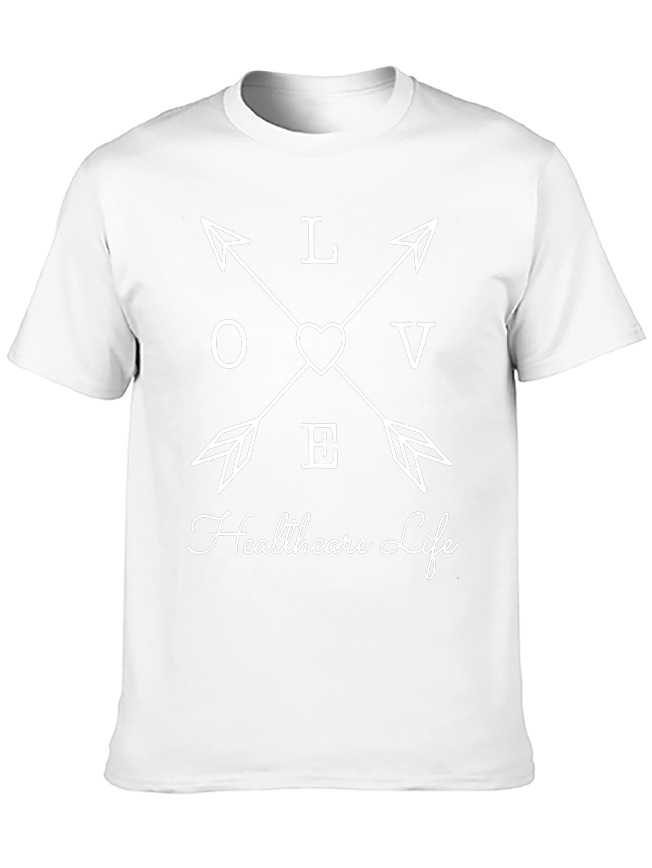 Camiseta Negra Love Healthcare Life