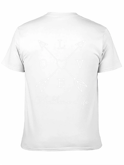 Camiseta Negra Love Healthcare Life