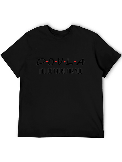 Camiseta Negra Doula - Estaré Ahí Para Ti