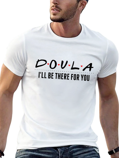 Camiseta Negra Doula - Estaré Ahí Para Ti