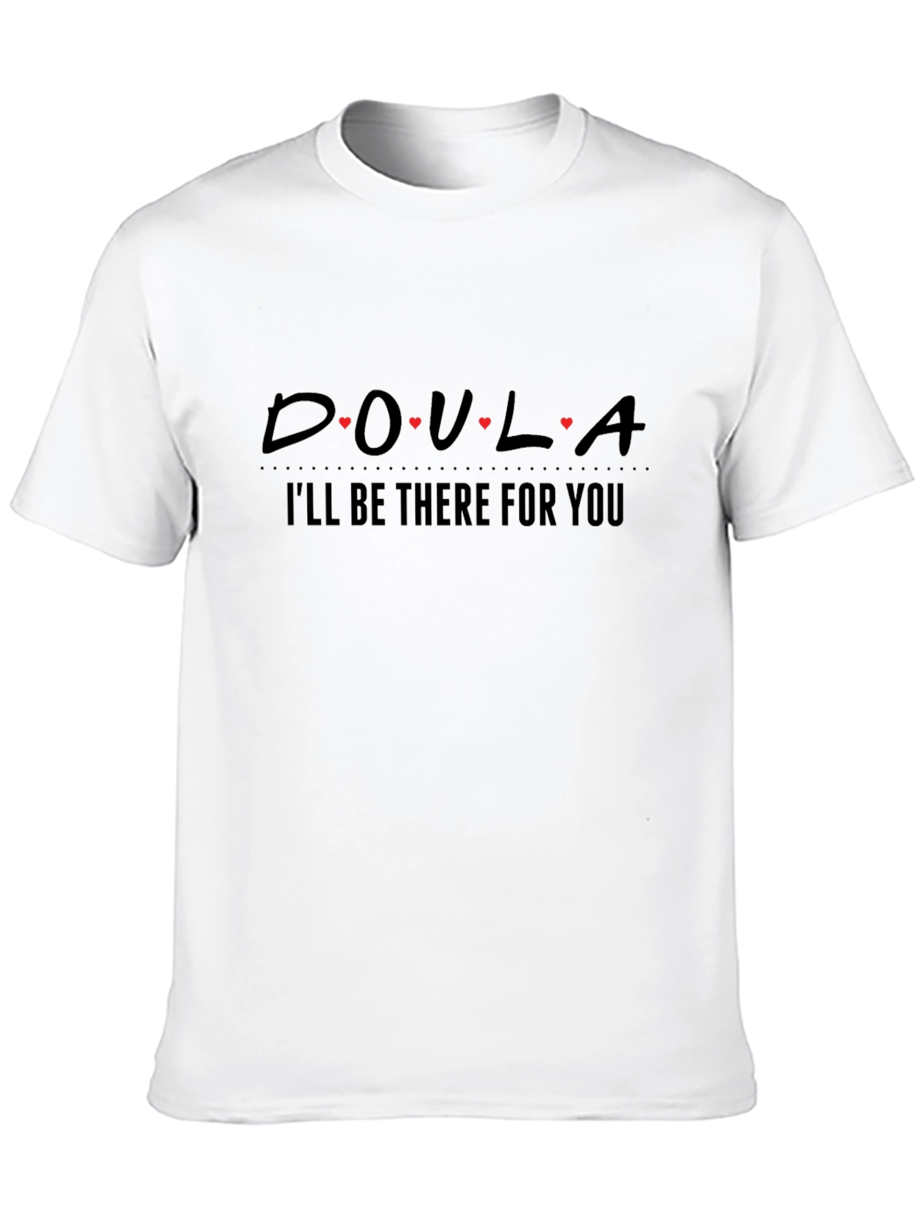 Camiseta Negra Doula - Estaré Ahí Para Ti
