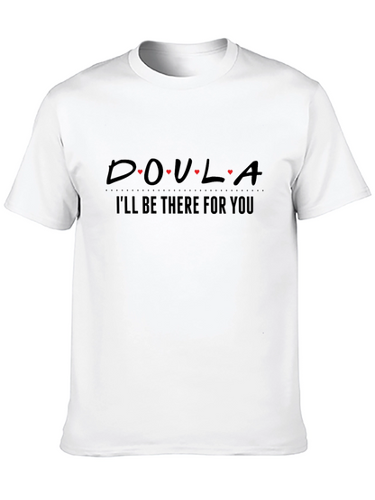 Camiseta Negra Doula - Estaré Ahí Para Ti