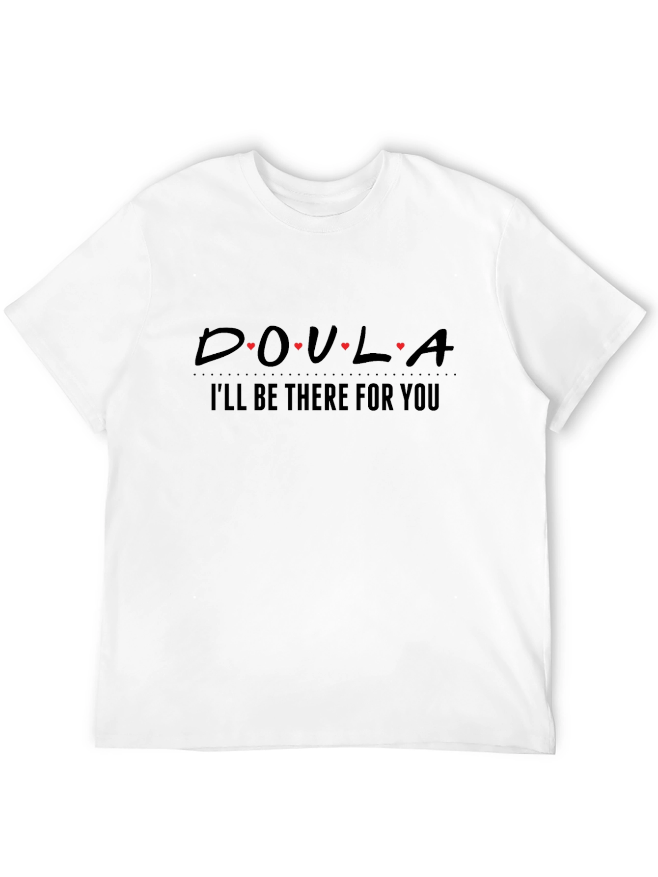 Camiseta Negra Doula - Estaré Ahí Para Ti