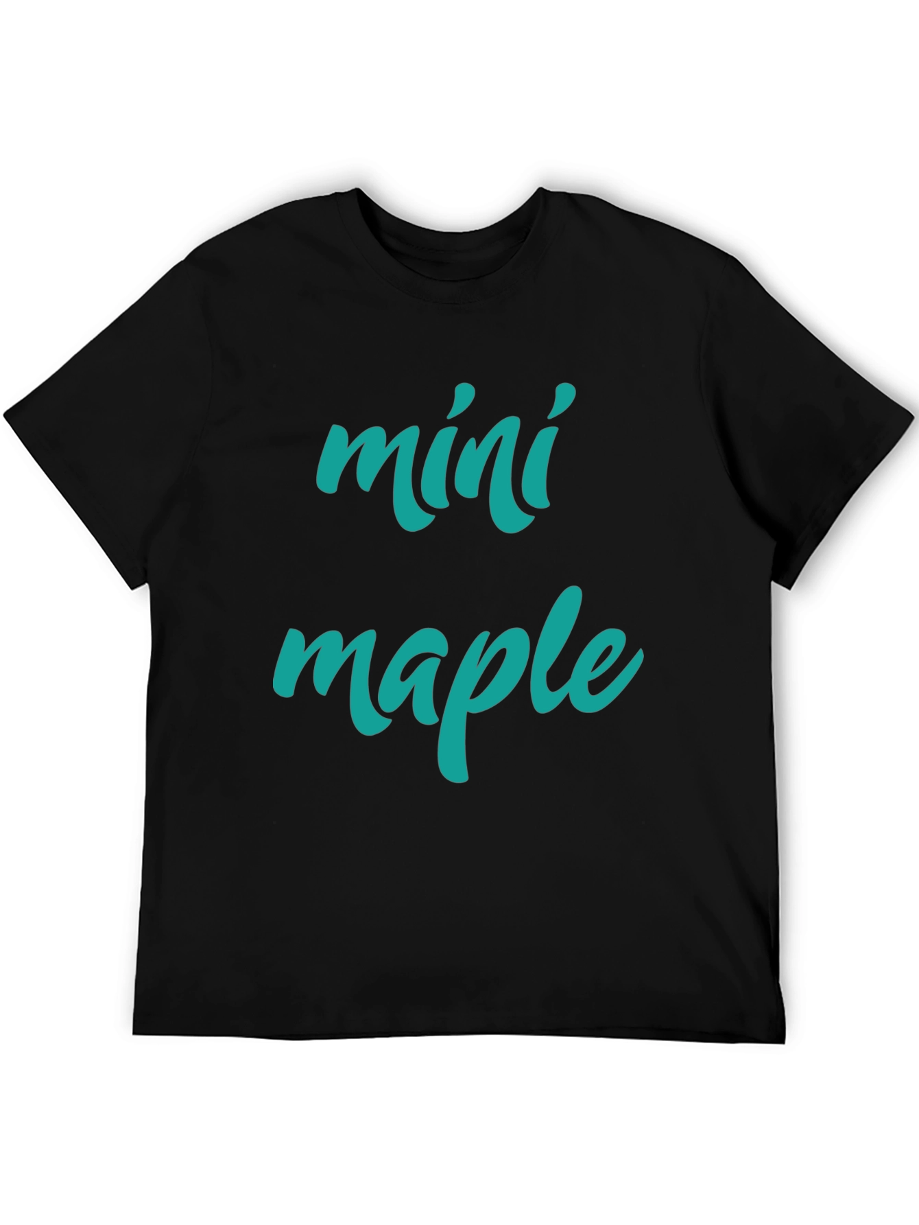 Camiseta Negra Mini Maple Hombre Casual