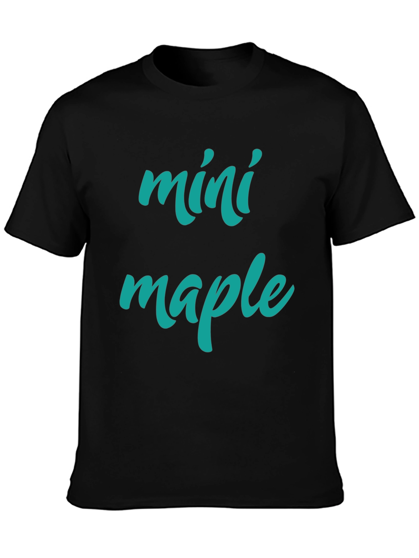 Camiseta Negra Mini Maple Hombre Casual