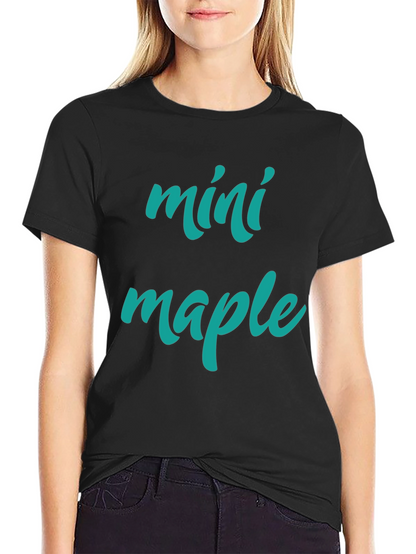 Camiseta Negra Mini Maple Hombre Casual