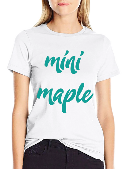 Camiseta Negra Mini Maple Hombre Casual