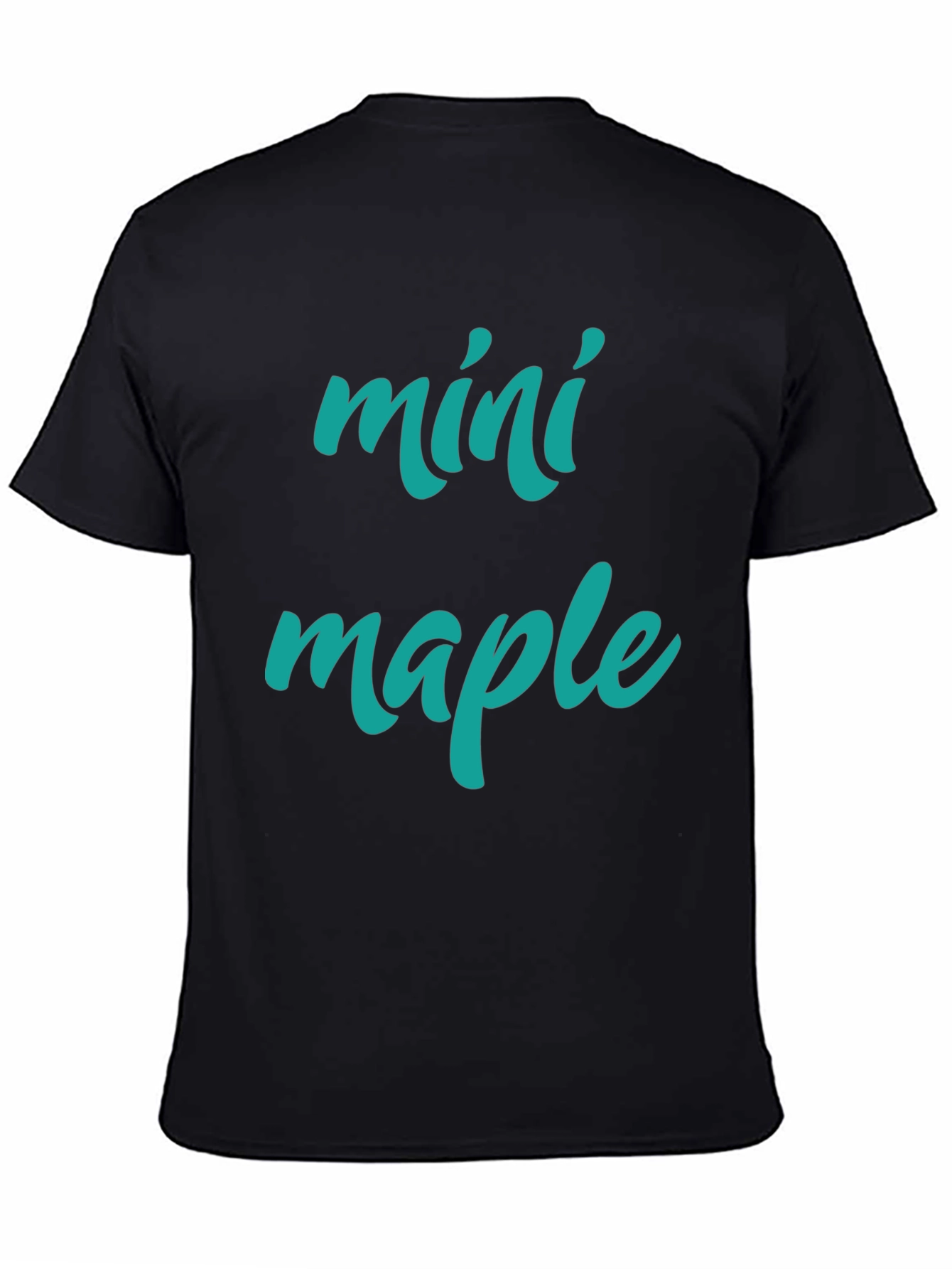Camiseta Negra Mini Maple Hombre Casual