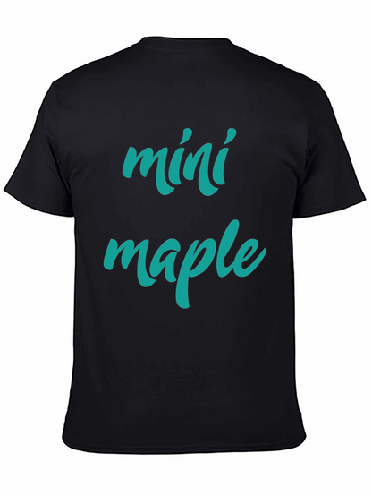 Camiseta Negra Mini Maple Hombre Casual